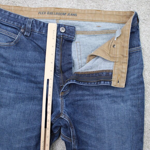 Duluth Jeans Mens 40x32 Blue DuluthFlex Ballroom Relaxed Fit Stretch Denim - Picture 9 of 15